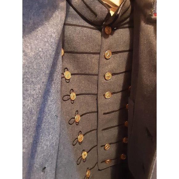 Virginia Military Institute  US ROTC Cadet Uniform Jacket/Caped Overcoat Vintage - Picture 5 of 10